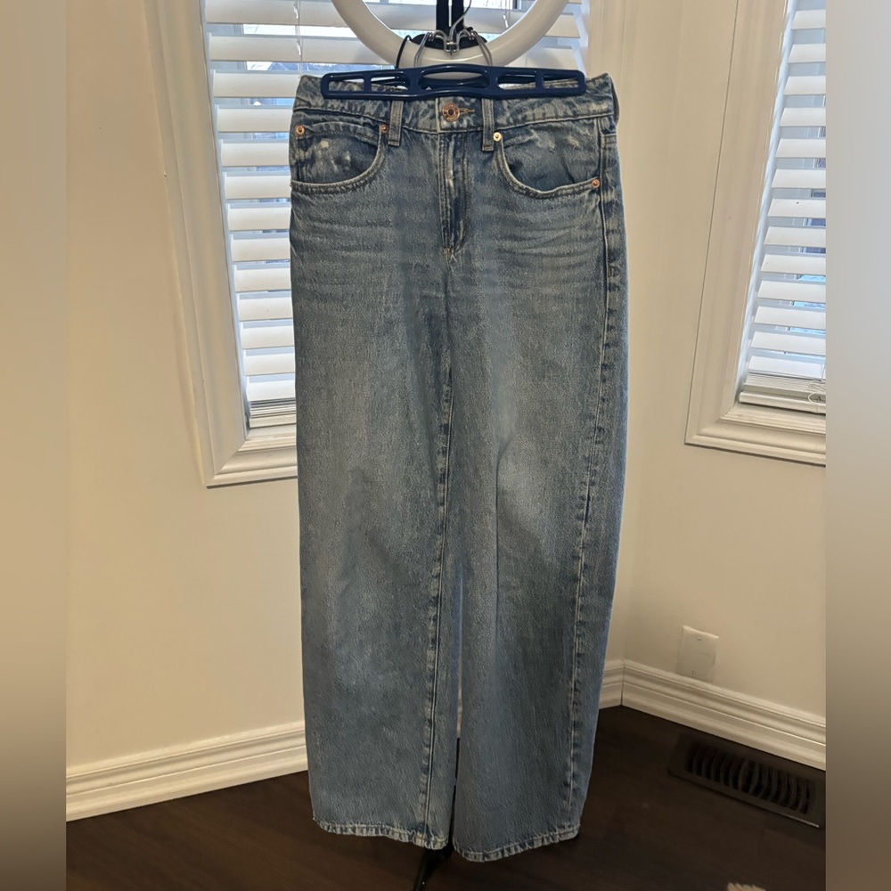 Garage Classic Blue low rise baggy Jeans